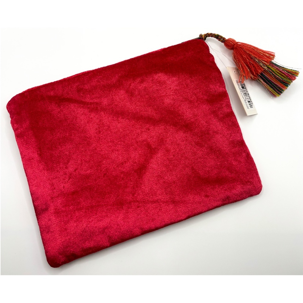 NWT Embroidered beaded velvet pouch - Picture 4 of 5